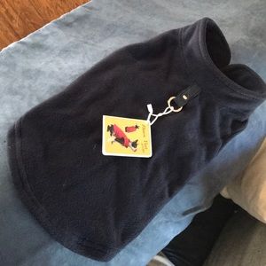 Fleece Dog / Pet Sweater Large 15” Chest Navy